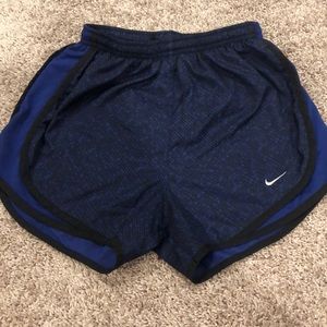 Royal Blue and Black Nike Dri-Fit Shorts